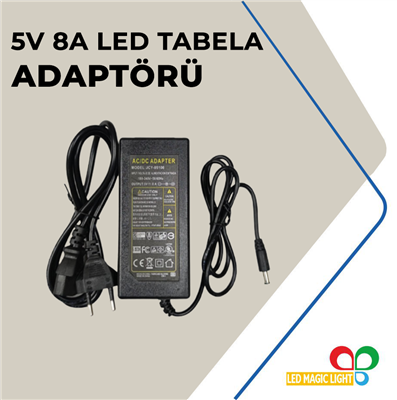 5 Volt 8 Amper Led Tabela Adaptörü