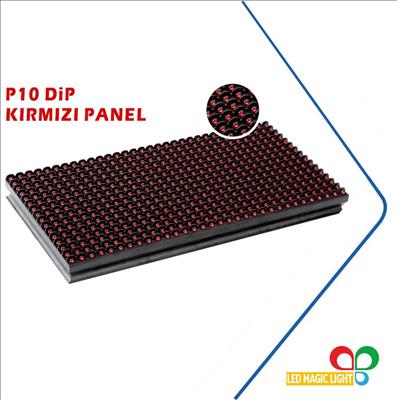 P10 Kırmızı Tek Renk Led Panel